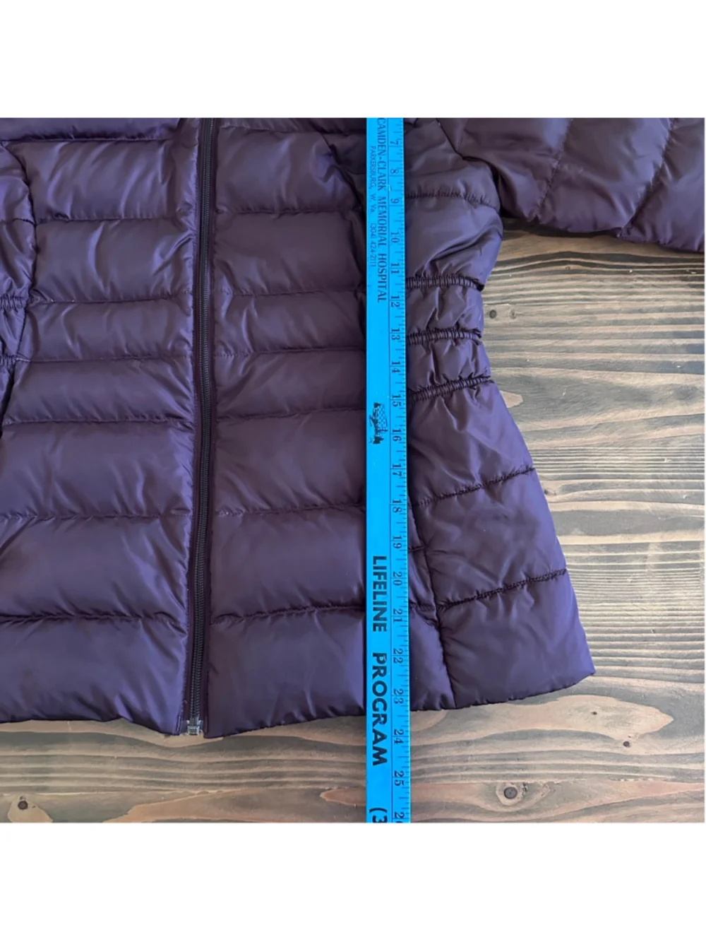 The North Face Purple Puffer Jacket M Faux Fur Hood Down Winter Coat - Picture 12 of 16